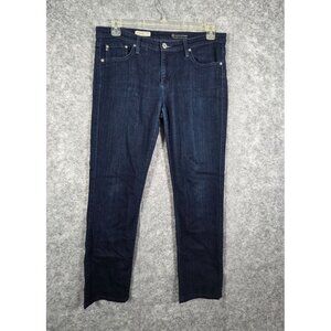 Adriano Goldschmeid Women's Stevie Slim Straight Jeans Blue Size 34x28 size 10